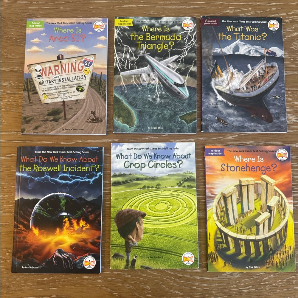 Set of 6 Educational Where is/What is Books